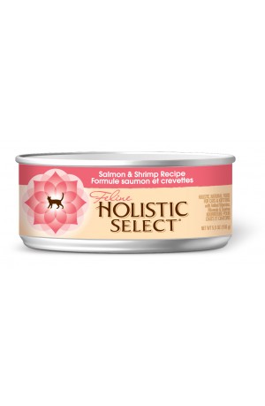 Holistic Select Cat Salmon & Shrimp Recipe Can 24x156g