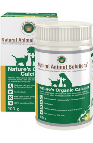 Natural Animal Solutions Natures Organic Calcium For Dogs And Cats 200g