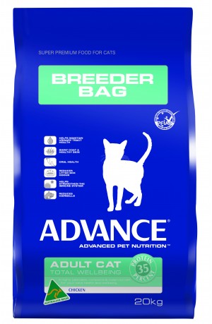 Advance Adult Cat Total Wellbeing Breeder Bag 20kg Chicken