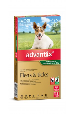 Advantix Green Small Dogs 0-4kg