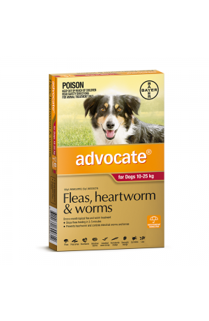 Advocate Red Large Dogs 10-25kg 3 Pack