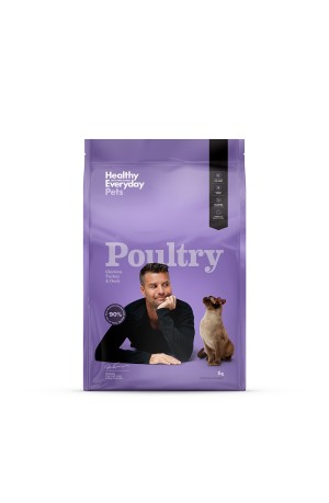 Healthy Everyday Pets Poultry Dry Cat Food 3kg