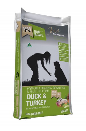 Meal For Mutts Grain Free Duck Turkey 20kg
