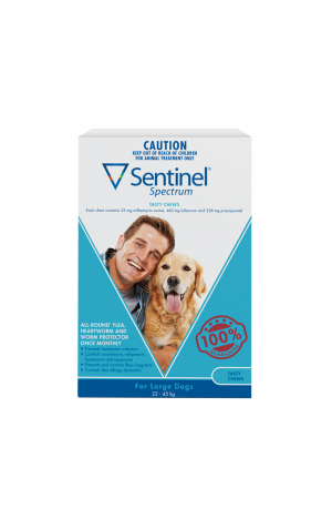 Sentinel Spectrum Chewable tablet for Dogs 22.1kgs-45kgs