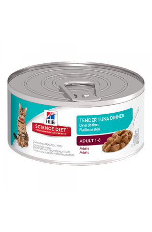 Hill's Science Diet Feline Adult Tender Tuna Dinner Cans