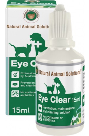 Natural Animal Solutions Eye Clear for Cats and Dogs 15ml