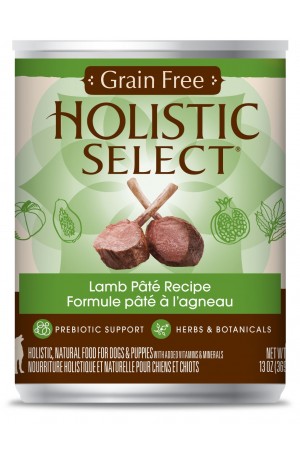 Holistic Select Grain Free Lamb Pate Dog Cans
