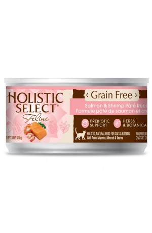 Holistic Select Grain Free Salmon Shrimp Cat Cans