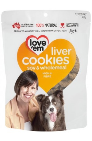 Love Em Soy & Wholemeal Cookies 450g