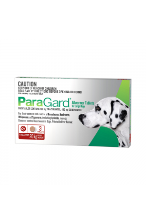 Paragard All Wormer Large Dog Red