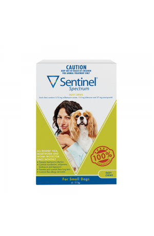 Sentinel Spectrum Chewable Tablet for Dogs 4.1kgs-11kgs