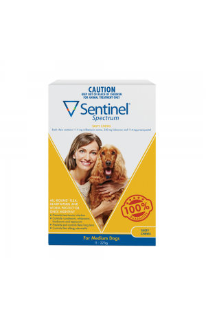 Sentinel Spectrum Chewable Tablet for Dogs 11.1kgs-22kgs