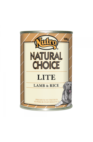 Nutro Natural Choice Adult Lite - Lamb & Rice 400g x 12 pack