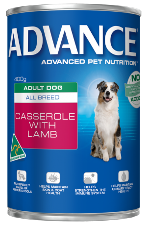 Advance Adult All Breed - Casserole with Lamb 400g x 12 Pack