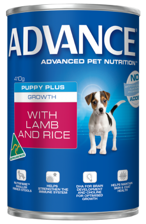 Advance Puppy Plus Growth - Lamb & Rice 410g x 12 Pack