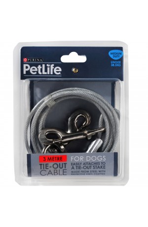PETLIFE TieOut Cable Medium Duty 3m