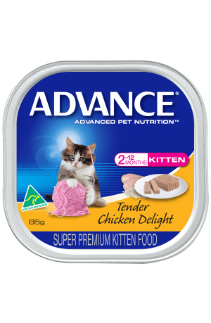 Advance Kitten Tender Chicken Delight 7 x 85g Box