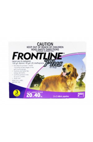 Frontline Plus for Large Dogs 20-40kg