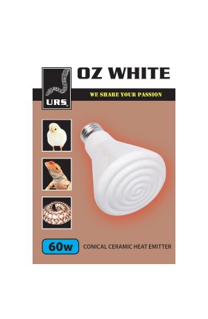 Urs Oz White Ceramic Globe 60W